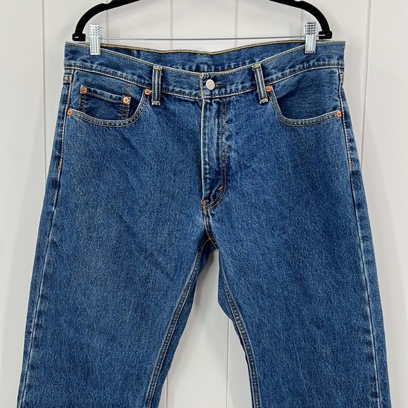 Levi’s 559 Denim Blue Jeans Relaxed Fit Straight Leg Zip Fly 36 x 30 - Picture 2 of 14